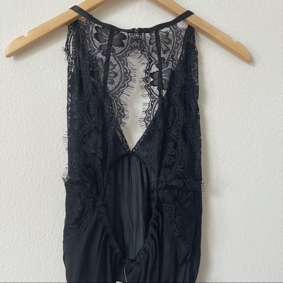 Free People Intimately Melrose Black Lace Backless Bodysuit XS - Picture 11 of 16